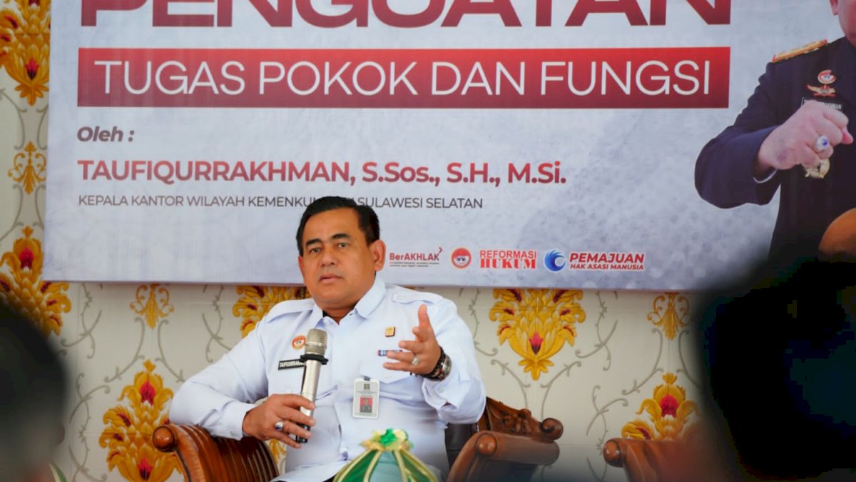 Taufiqurrakhman Minta Pegawai Rutan Barru Tingkatkan Kewaspadaan dan Keamanan