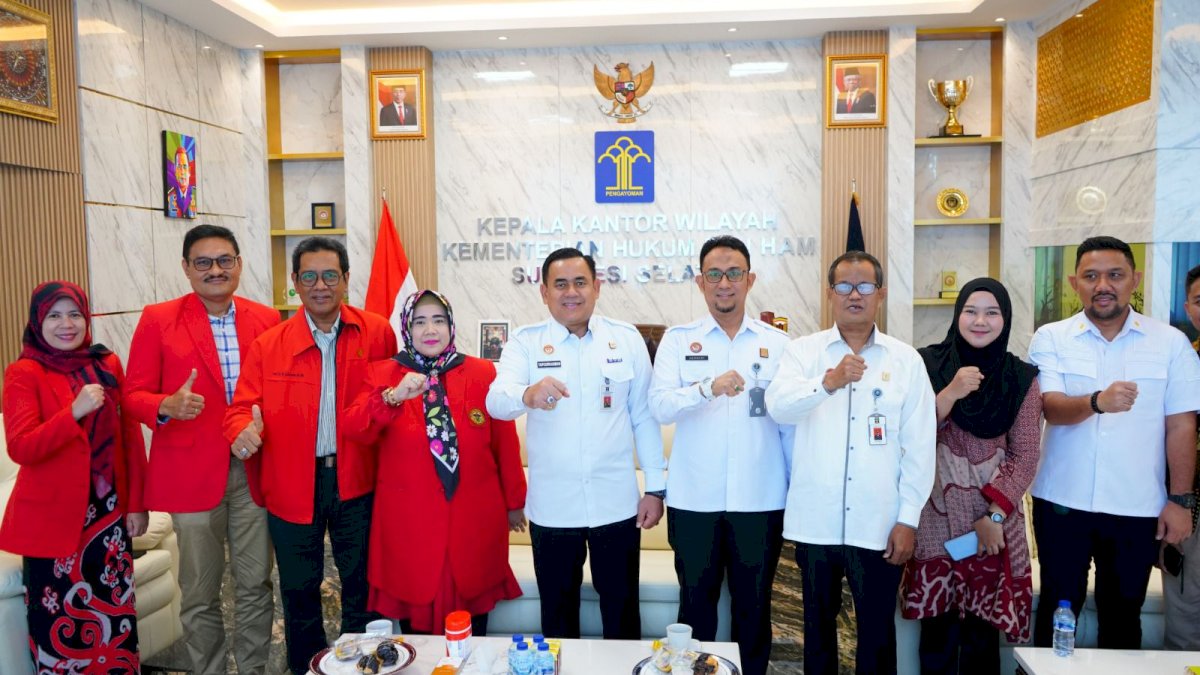Kanwil Kemenkumham Sulsel bersama Fakultas Hukum Unhas Jajaki Kerjasama Bidang Kenotariatan