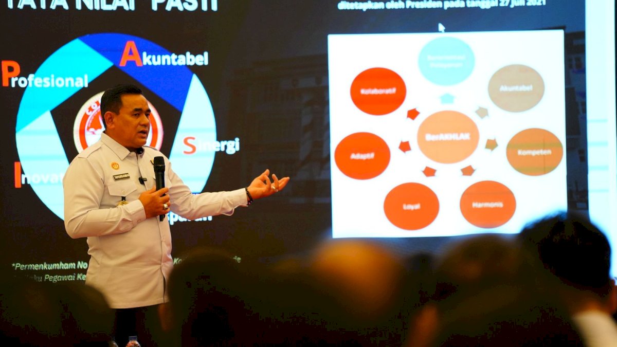 Kakanwil Kemenkumham Sulsel Ajak Jajarannya Terapkan Nilai PASTI dan BerAKHLAK