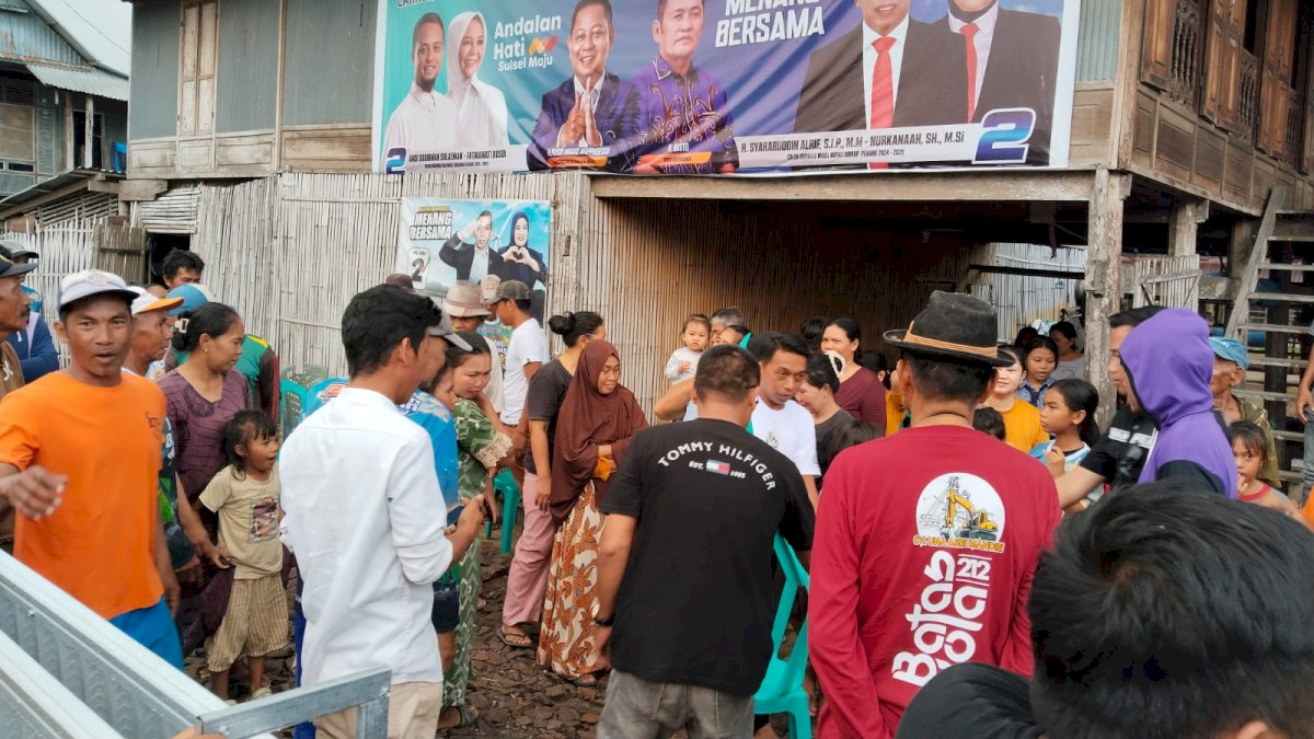 Kampanye Syaharuddin Alrif Disambut Antusias Warga Batu Pute