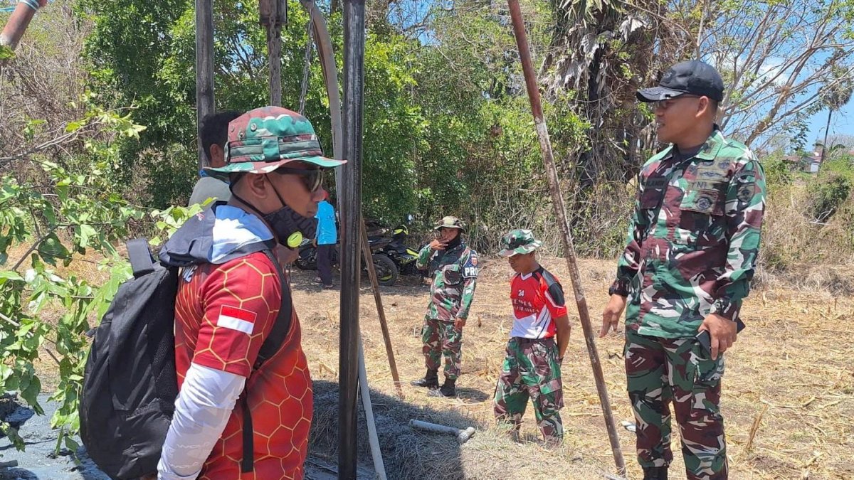 Dansatgas TMMD 122 Kodim 1425 Jeneponto Tinjau 5 Titik Sumur Bor Program TNI TMAB