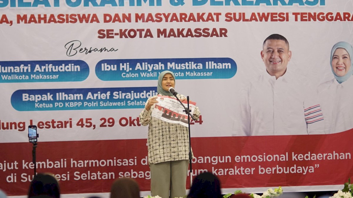 Deklarasi Meriah, Pemuda Sultra Solid Menangkan Appi-Aliyah di Pilwalkot Makassar
