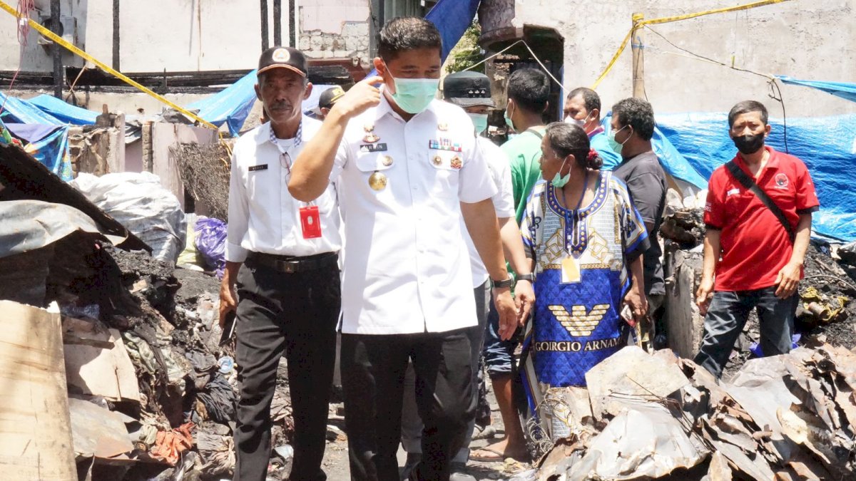 Pjs Wali Kota Makassar Pastikan Bantuan Cepat dan Tepat untuk Warga Terdampak Kebakaran di Bontoala