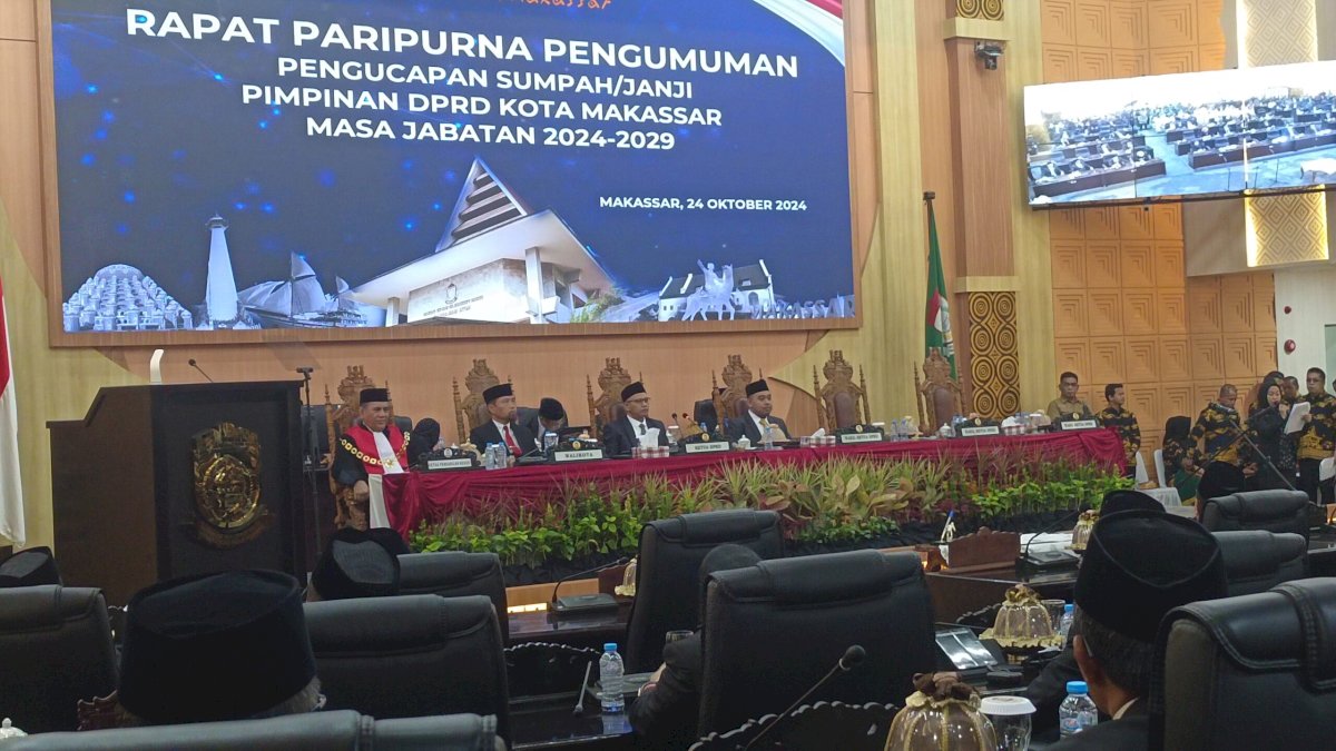 4 Pimpinan DPRD Makassar 2024-2029 Resmi Dilantik, Supratman Ketua