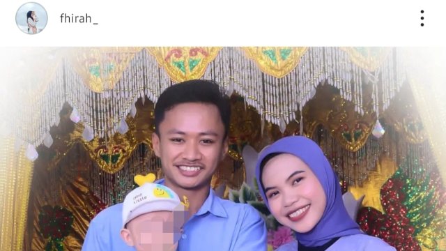 Foto bersama keluarga Fira di media sosial Instagram. Foto: Istimewa.