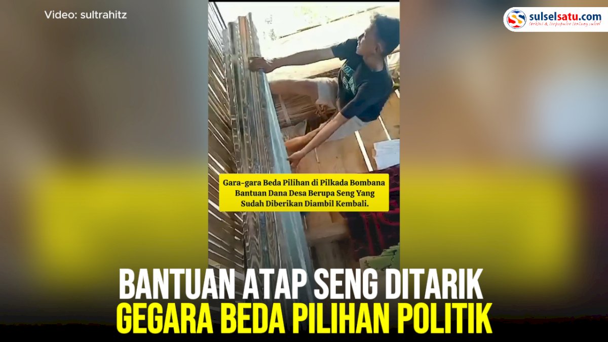 VIDEO: Bantuan Atap Seng Ditarik Gegara Beda Pilihan Politik