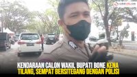 VIDEO: Kendaraan Calon Wakil Bupati Bone Kena Tilang, Sempat Bersitegang dengan Polisi