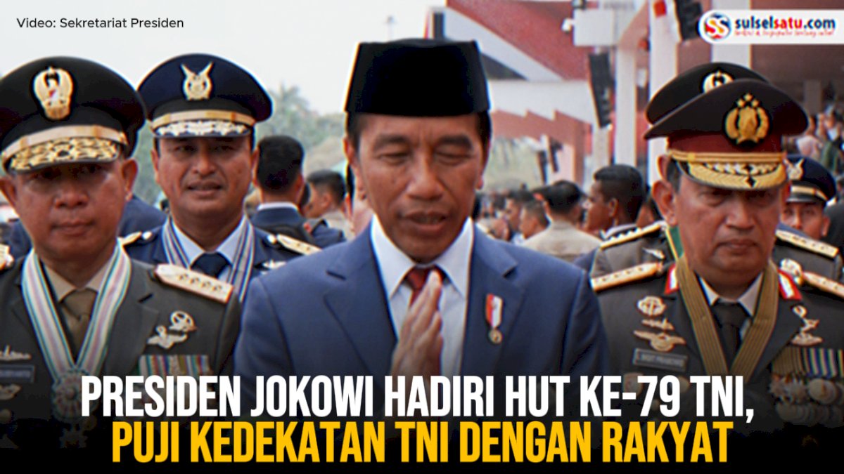 VIDEO: Presiden Jokowi Hadiri HUT ke-79 TNI, Puji Kedekatan TNI dengan Rakyat