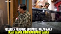 VIDEO: Presiden Prabowo Subianto: Kalau Anak Buah Basah, Pimpinan Harus Basah