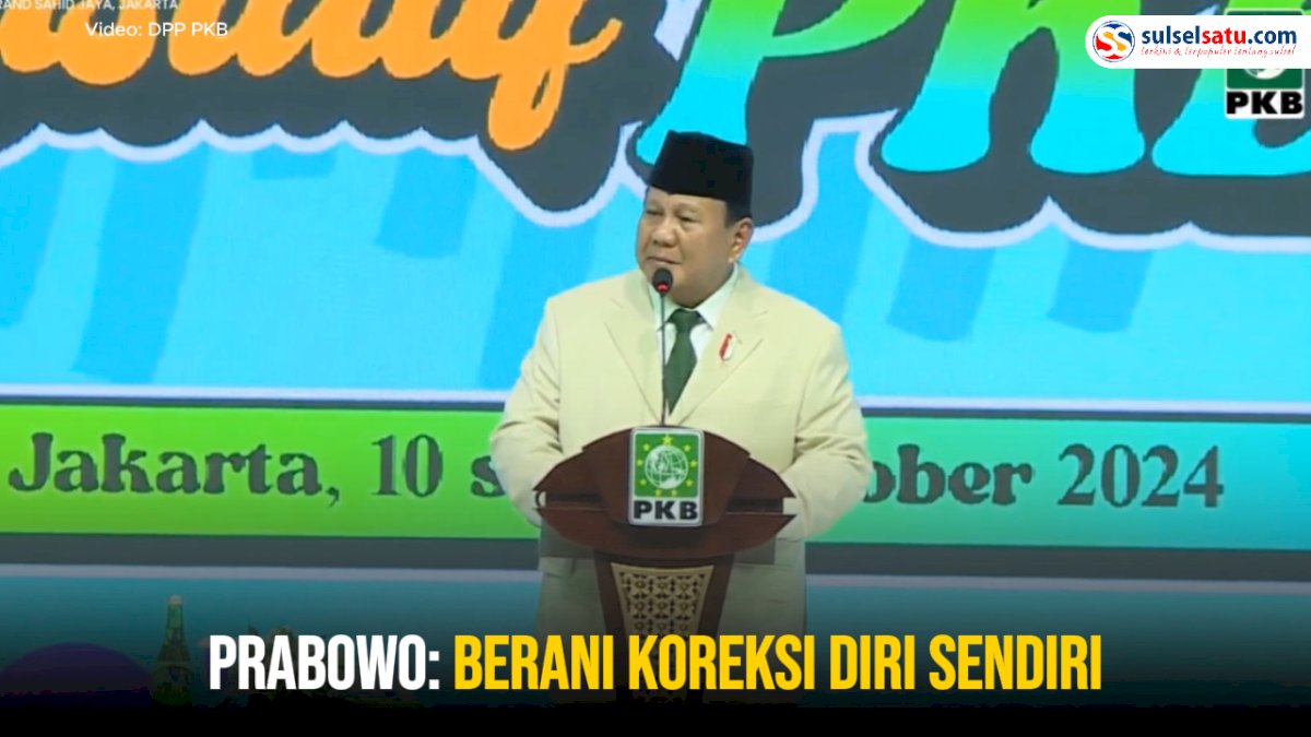 VIDEO: Hadiri Rakornas PKB, Prabowo: Berani Koreksi Diri Sendiri
