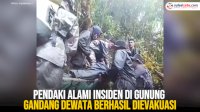VIDEO: Pendaki Alami Insiden di Gunung Gandang Dewata Berhasil Dievakuasi