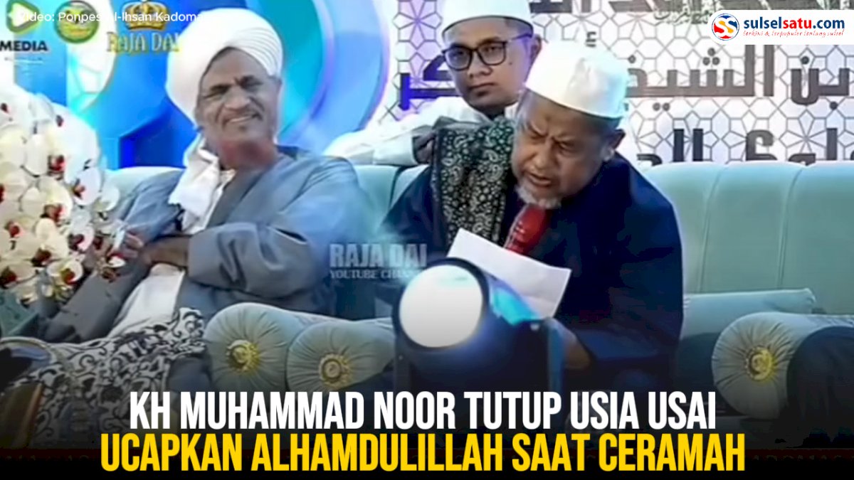 VIDEO: KH Muhammad Noor Tutup Usia Usai Ucapkan Alhamdulillah saat Ceramah