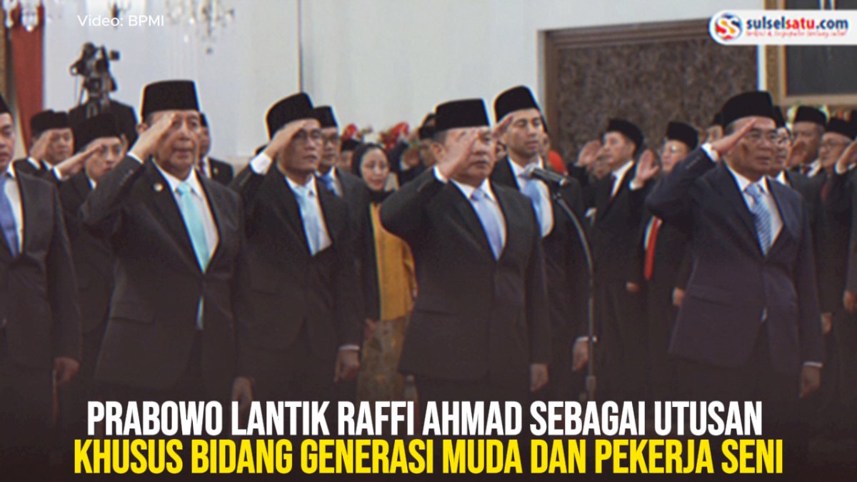 VIDEO: Prabowo Lantik Raffi Ahmad Sebagai Utusan Khusus Bidang Generasi Muda dan Pekerja Seni