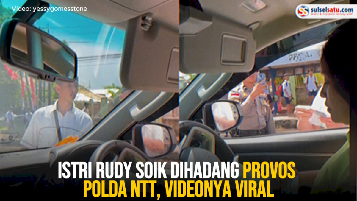 VIDEO: Istri Rudy Soik Dihadang Provos Polda NTT, Videonya Viral