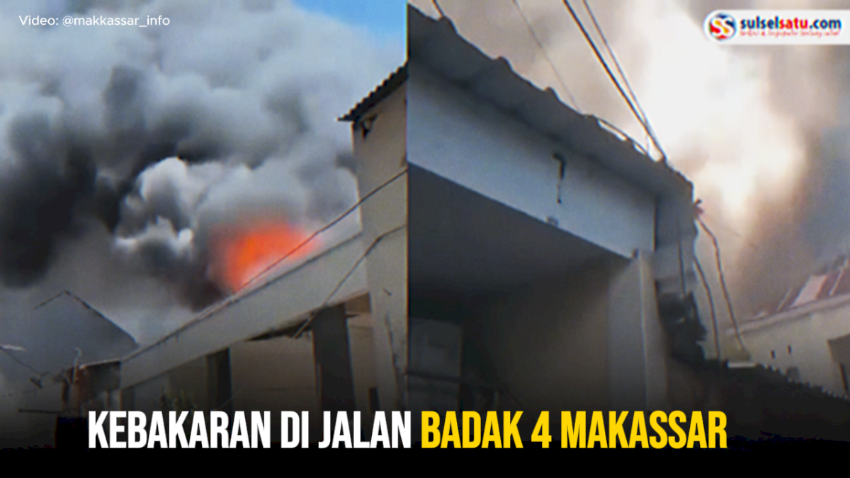 VIDEO: Kebakaran di Jalan Badak 4 Makassar