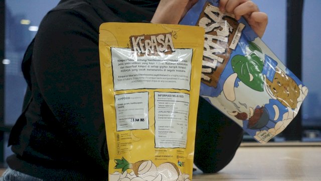 Salah satu produk UMKM Telkom Indonesia yang masuk dalam program Nutrition Fact. Foto: Istimewa. 