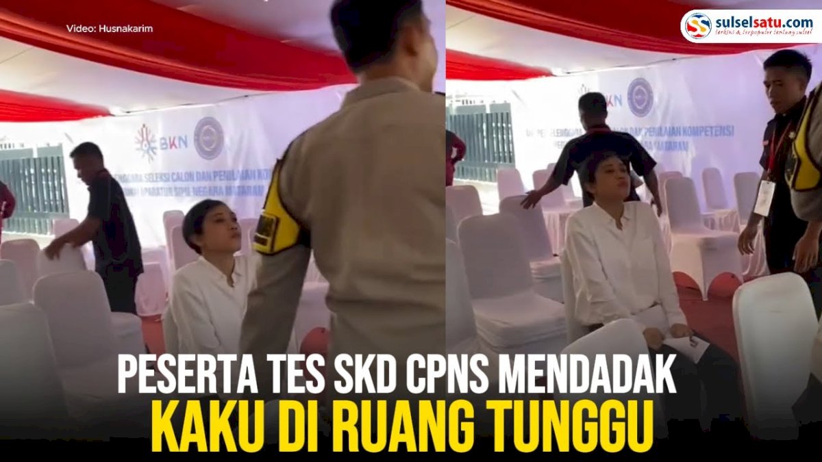 VIDEO: Peserta Tes SKD CPNS Mendadak Kaku di Ruang Tunggu
