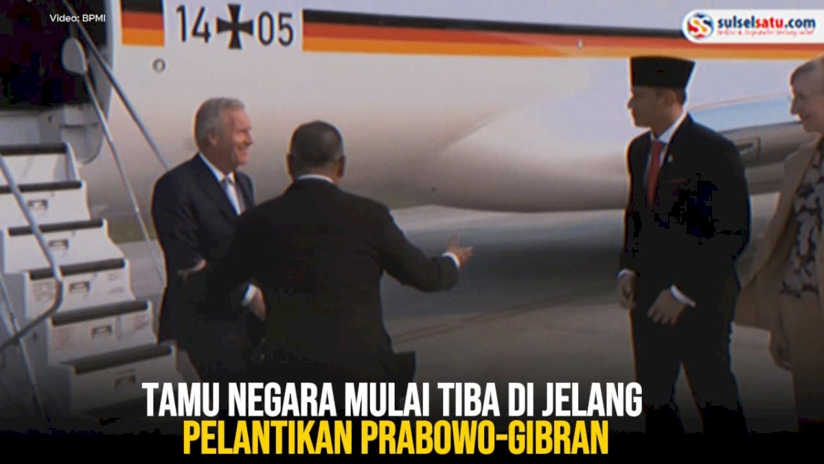 VIDEO: Tamu Negara Mulai Tiba di Jelang Pelantikan Prabowo-Gibran
