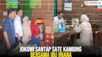 VIDEO: Jokowi Santap Sate Kambing Bersama Ibu Iriana