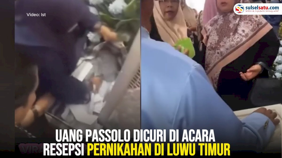 VIDEO: Uang Passolo Dicuri di Acara Resepsi Pernikahan di Luwu Timur