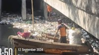 Dinas PU Makassar Cegah Penumpukan Sampah di Kanal Jongaya