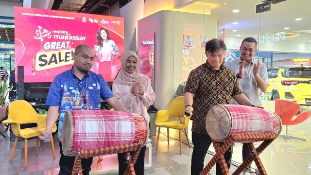 Pembukaan Makassar Great Sale 2024 di Mal Ratu Indah. Foto: Sri Wahyu Diastuti / Sulselsatu.com.