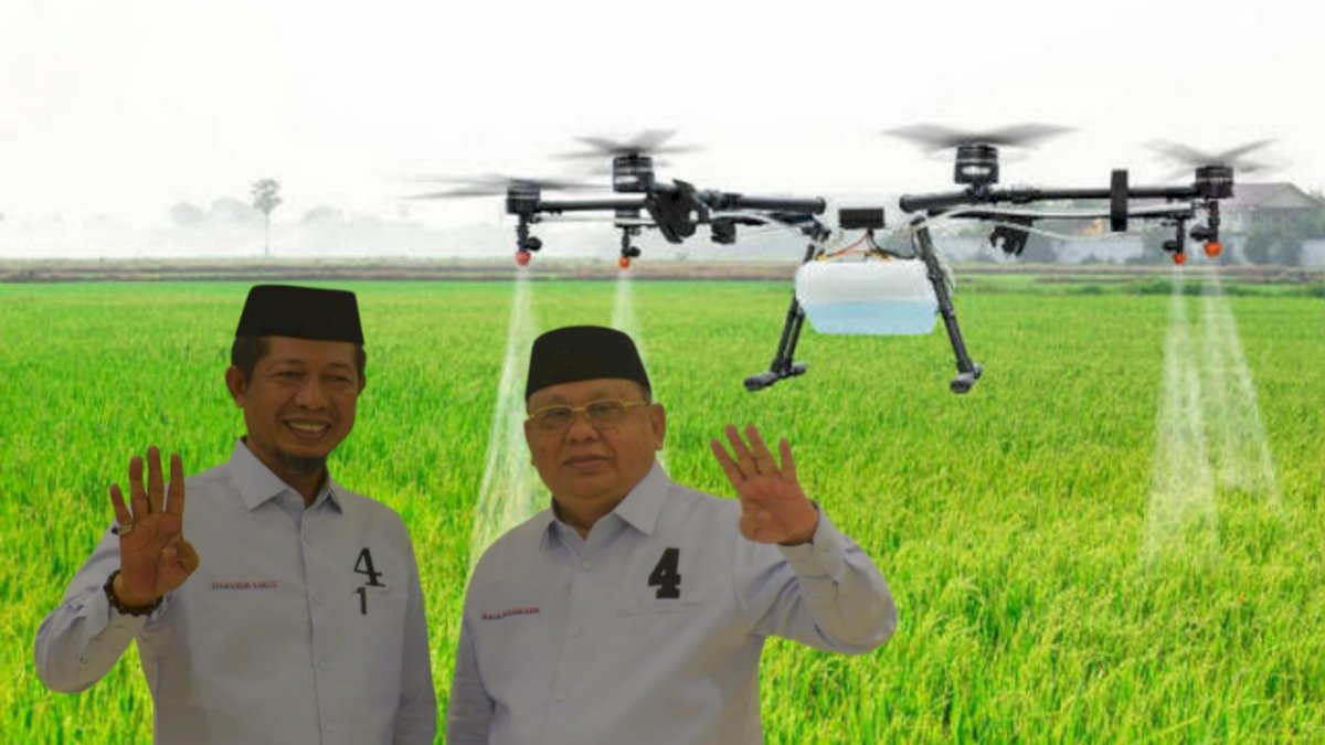 Siap Majukan Petani di Jeneponto Jika Terpilih, Syamsuddin Karlos Perkenalkan Drone Robotik Canggih