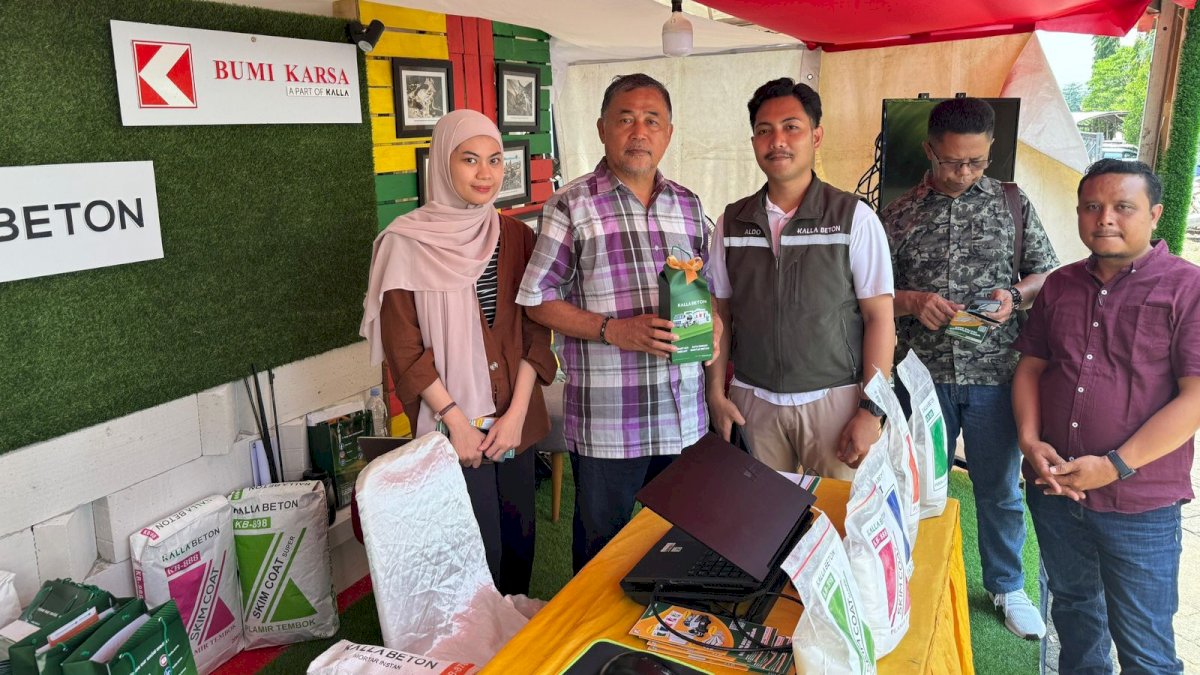 Kalla Beton Pamer Produk Unggulan di Kompetisi Tenaga Kerja Konstruksi Indonesia se-Sulawesi