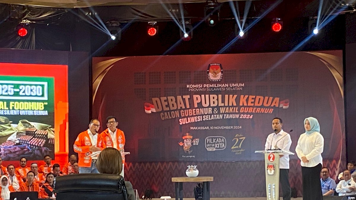 Tampil Enerjik di Debat, Danny-Azhar Komitmen Bangun 9 Kawasan di Sulsel