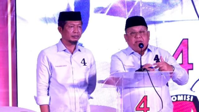 Pasangan Calon Bupati Jeneponto dan Wakil Bupati Jeneponto, Syamsudin Karlos - Syafruddin Nurdin (Usungan Partai Gerindra dan PAN) pada Pilkada Jeneponto (Dedi/sulselsatu.com)