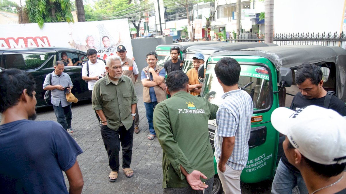 Ratusan Sopir Bajaj Komitmen Menangkan dan Sosialisasikan AMAN di Pilwalkot Makassar