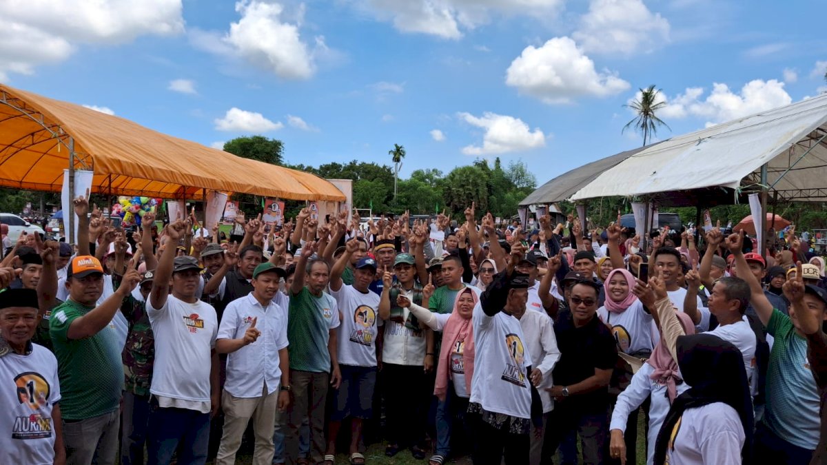 Amir Uskara Garap Pemilih di Kampung Camat Somba Opu