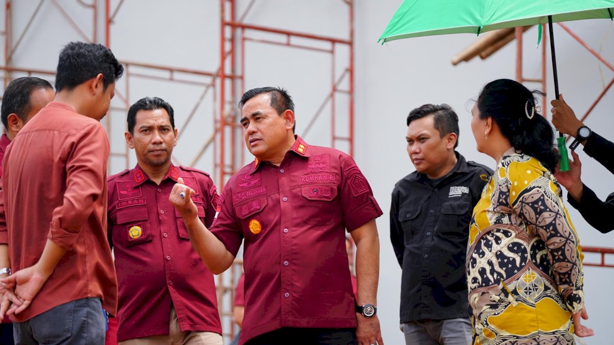Kakanwil Kemenkumham Sulsel Bersama Irwil 1 Itjen Kemenkum Pantau Pembangunan Lapas Maros