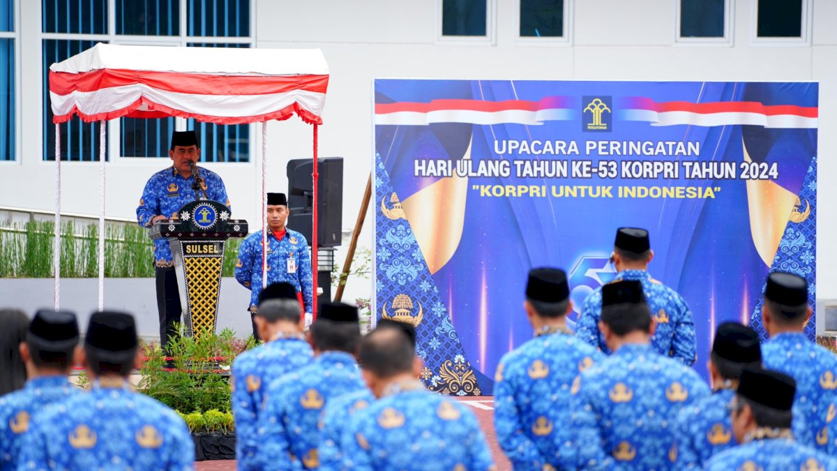 Kanwil Kemenkumham Sulsel Peringati HUT KORPRI ke-53 dengan Penuh Hikmat
