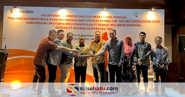 Gerak Cepat Wujudkan Swasembada Pangan, Lima Karta Wesi Beli 360 Excavator