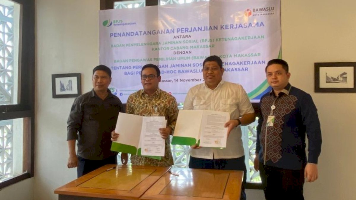 Bawaslu Kota Makassar Gandeng BPJS Ketenagakerjaan, 2.225 Pengawas Ad-hoc Dapat Perlindungan Sosial