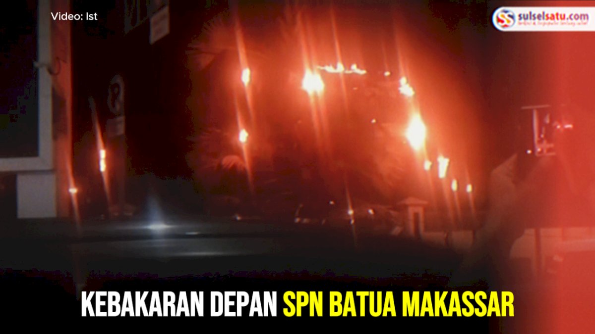 VIDEO: Kebakaran Depan SPN Batua Makassar
