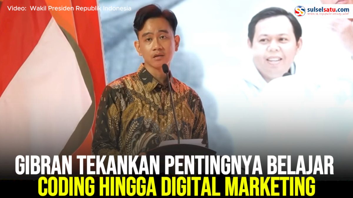 VIDEO: Gibran Tekankan Pentingnya Belajar Coding hingga Digital Marketing