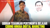 VIDEO: Gibran Tekankan Pentingnya Belajar Coding hingga Digital Marketing