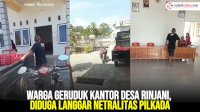 VIDEO: Warga Geruduk Kantor Desa Rinjani, Diduga Langgar Netralitas Pilkada