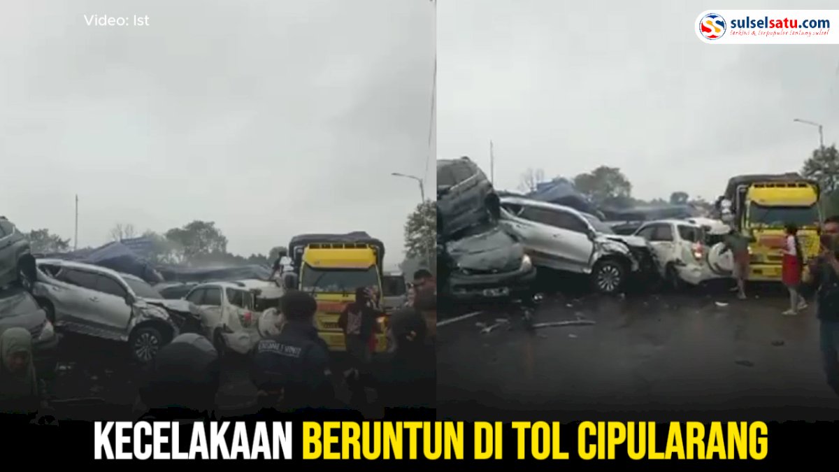 VIDEO: Kecelakaan Beruntun di Tol Cipularang