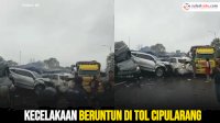 VIDEO: Kecelakaan Beruntun di Tol Cipularang