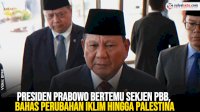 VIDEO: Presiden Prabowo Bertemu Sekjen PBB, Bahas Perubahan Iklim hingga Palestina