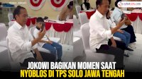 VIDEO: Jokowi Bagikan Momen saat Nyoblos di TPS Solo Jawa Tengah