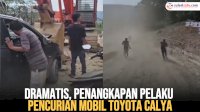 VIDEO: Dramatis, Penangkapan Pelaku Pencurian Mobil Toyota Calya