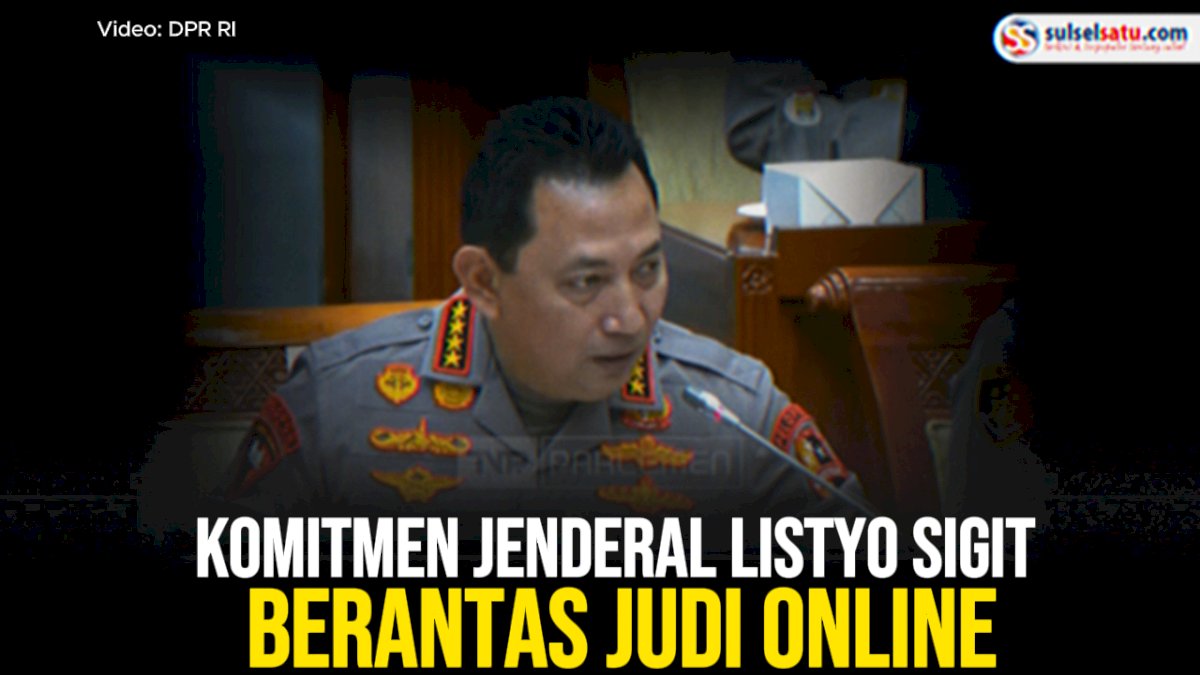 VIDEO: Komitmen Jenderal Listyo Sigit Berantas Judi Online