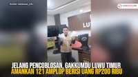 VIDEO: Jelang Pencoblosan, Gakkumdu Luwu Timur Amankan 121 Amplop Berisi Uang Rp200 Ribu