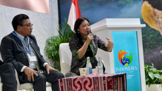 CEO PT Vale Febriany Eddy dalam forum COP29. Foto: Istimewa.