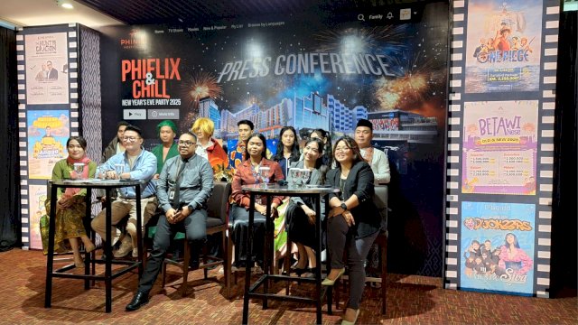 Press conference malam tahun baru unit bisnis hotel PHI. Foto: Sri Wahyu Diastuti / Sulselsatu.com.