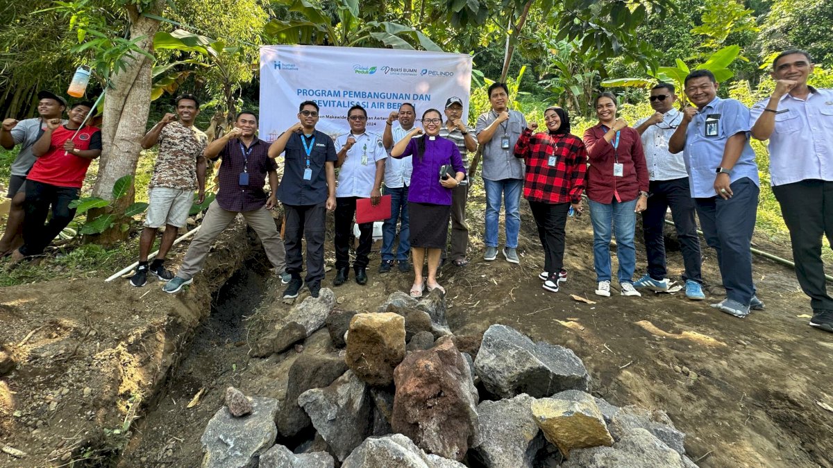 Pelindo Resmi Peletakan Batu Pertama Pembangunan dan Revitalisasi Air Bersih di Makawidey Bitung